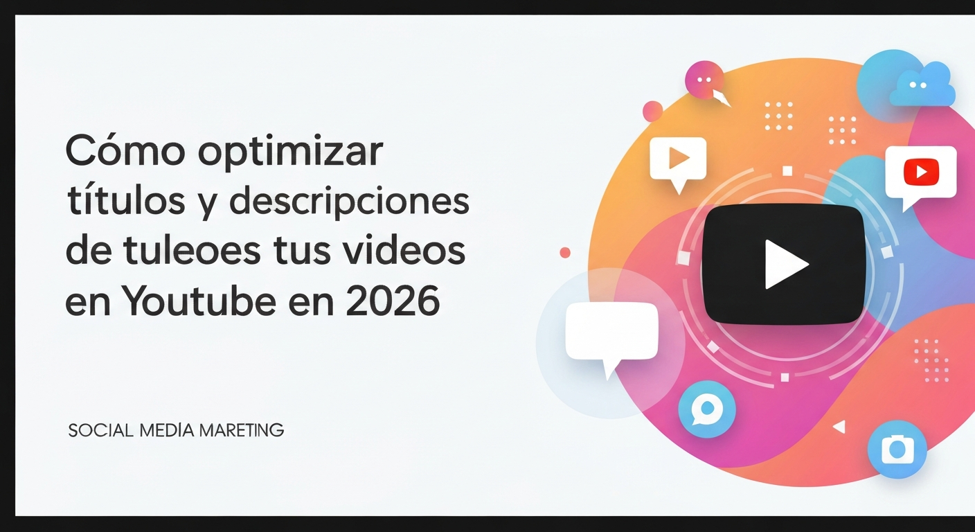 Cómo optimizar títulos y descripciones de tus videos en YouTube en 2026