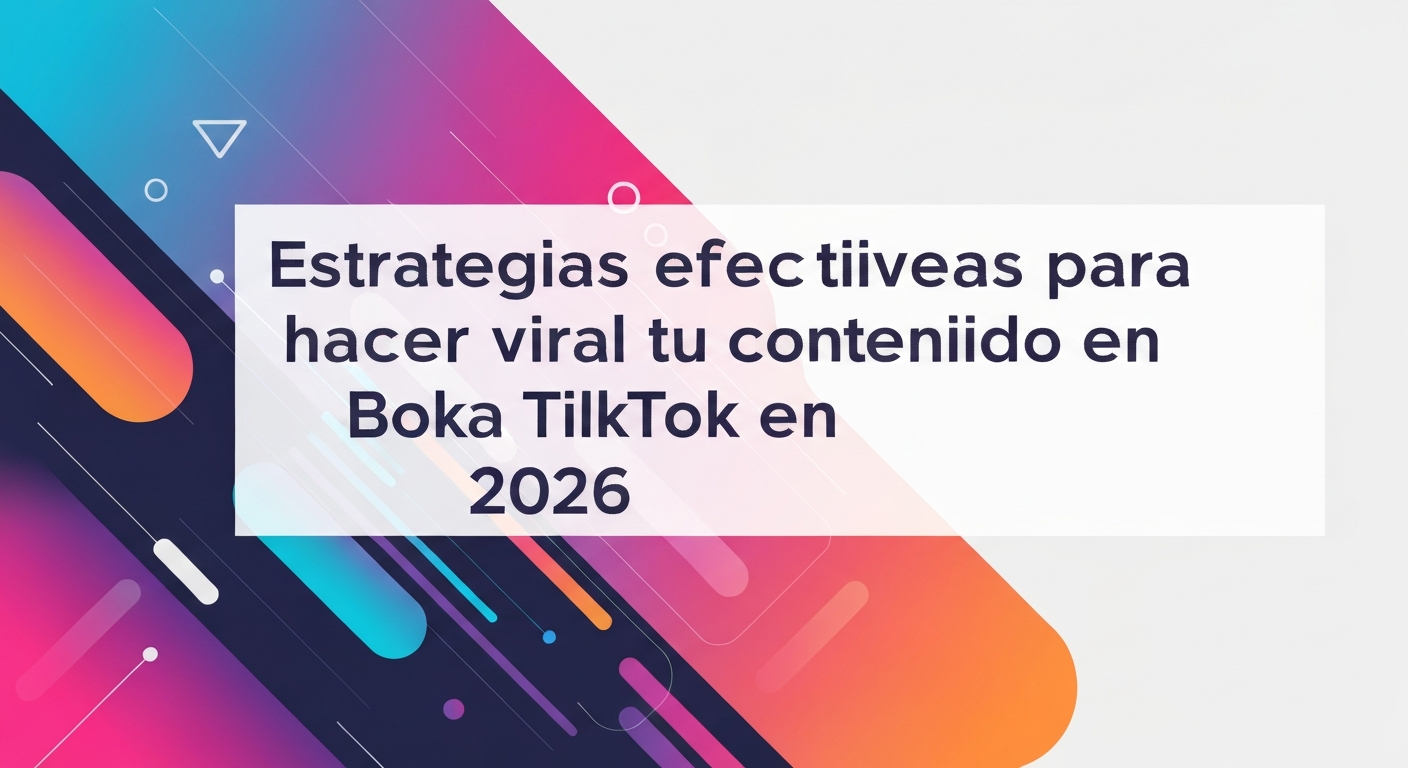Estrategias efectivas para hacer viral tu contenido en TikTok en 2026